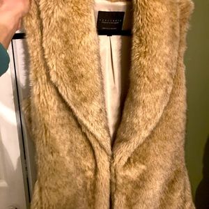 Faux fur vest